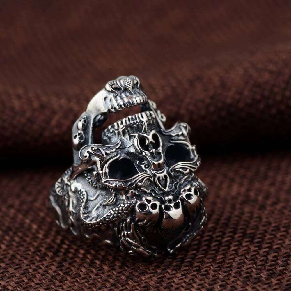 Skull Jewelry Vintage Sterling Sier Male Man Ring