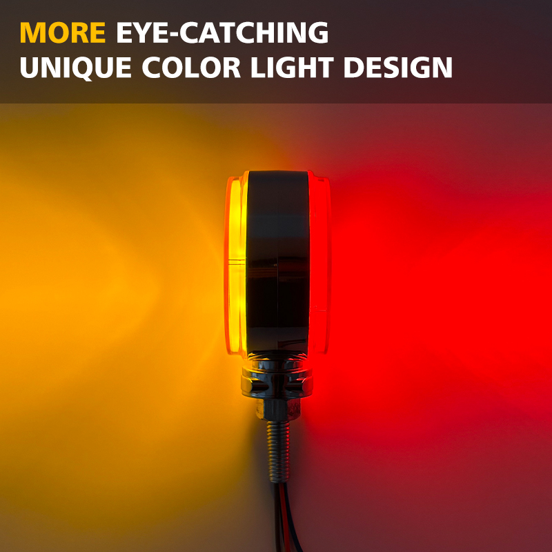 Modified Lights Truck Side Lights LED Truck Lights Double Sided Light Mode for Red Bright + Yellow Bright + Burst Flash