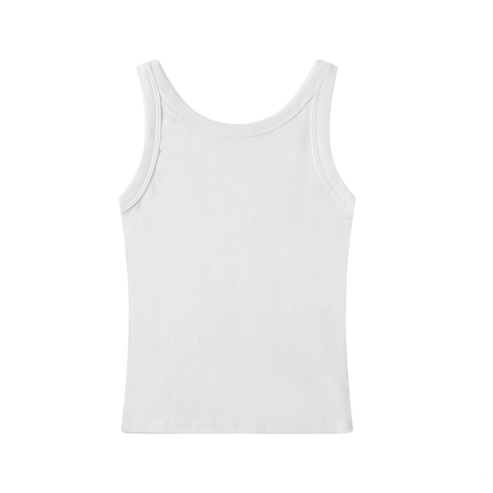 Tank Top women designer vest top running vest designer tank woman crop top clothes summer short slim navel exposed outfit elastic sports knitted tanks