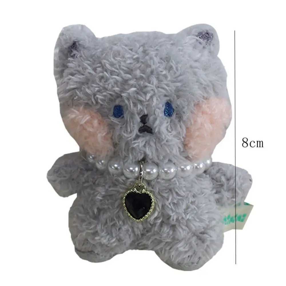 Stuffed Animals Plush Little Bear Keychain Plush Doll Soft Curly Plush Sitting Doll Pendant Animal Bear Cute Bear Bag Pendant W250526