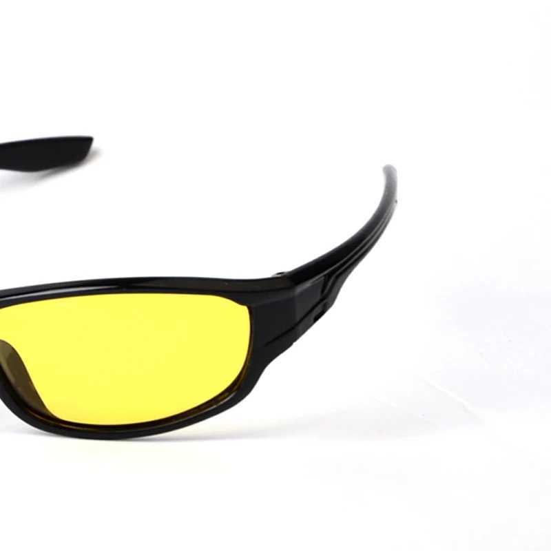 TAGION Hot Sale Polaroid Sunglasses Men Plastic Frame Retro Sun Glasses Night Vision Driving Eyewear Yellow Lenses Fishing Z250527