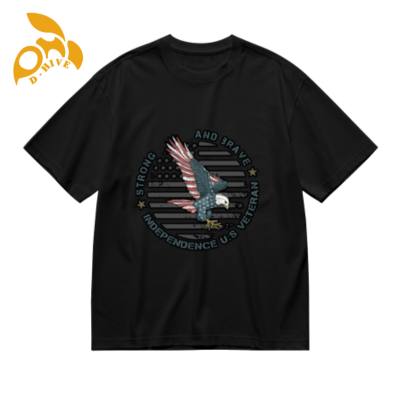 Free shipping: Custom-made oversized men's and women's shirts with round necks and short sleeves by top designers, 180g men's hot print
