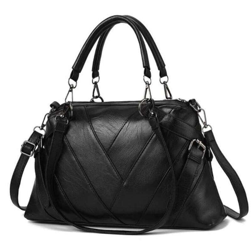 Female Solid Color Patchwork Shoulder Women Designer Handbag Ladies PU Leather Crossbody Bag