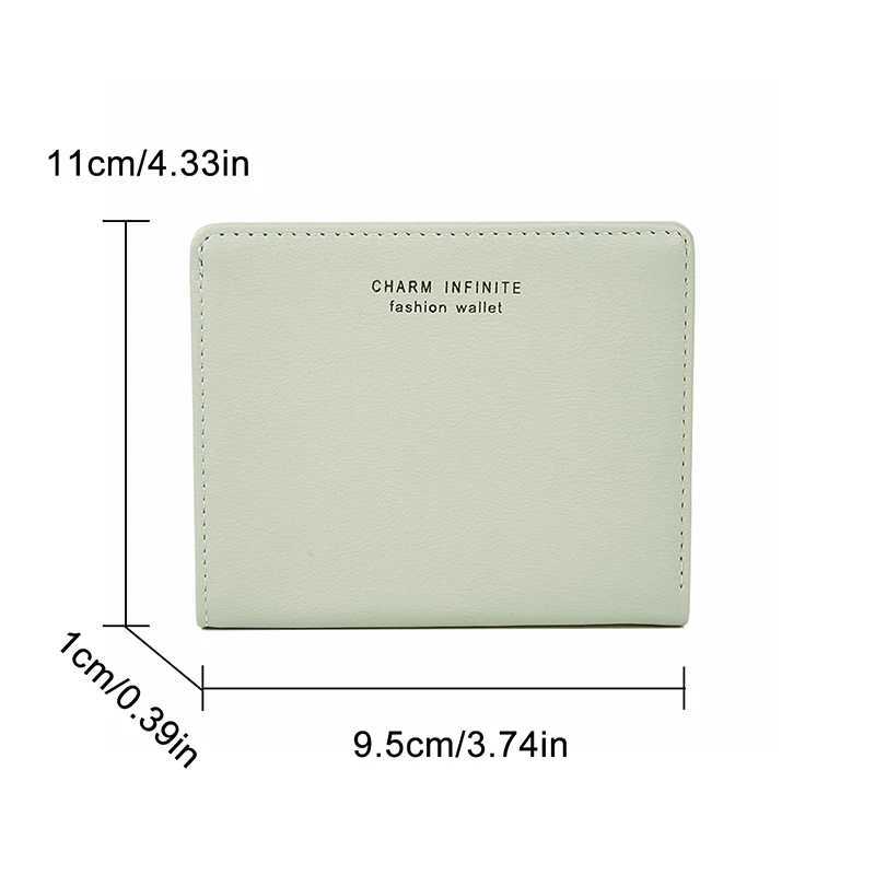 Ultra-Thin Folding Wallet for Women Mini Wallet Bag Cute Short Coin Purse Simple Fashion New 2024 Z250527