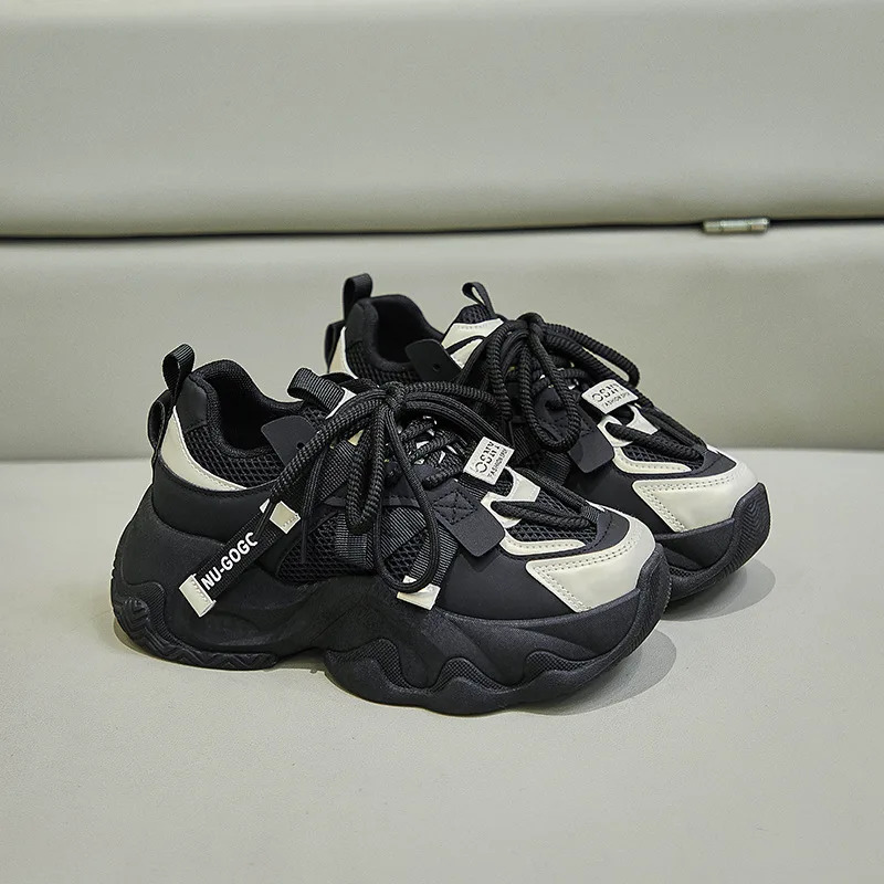 Womens Sneakers Tennis Female Shoes Platform Roses Trainers Mesh Black Casual Thick Sole Fashion Summer Leisure Sneakers Me 250526