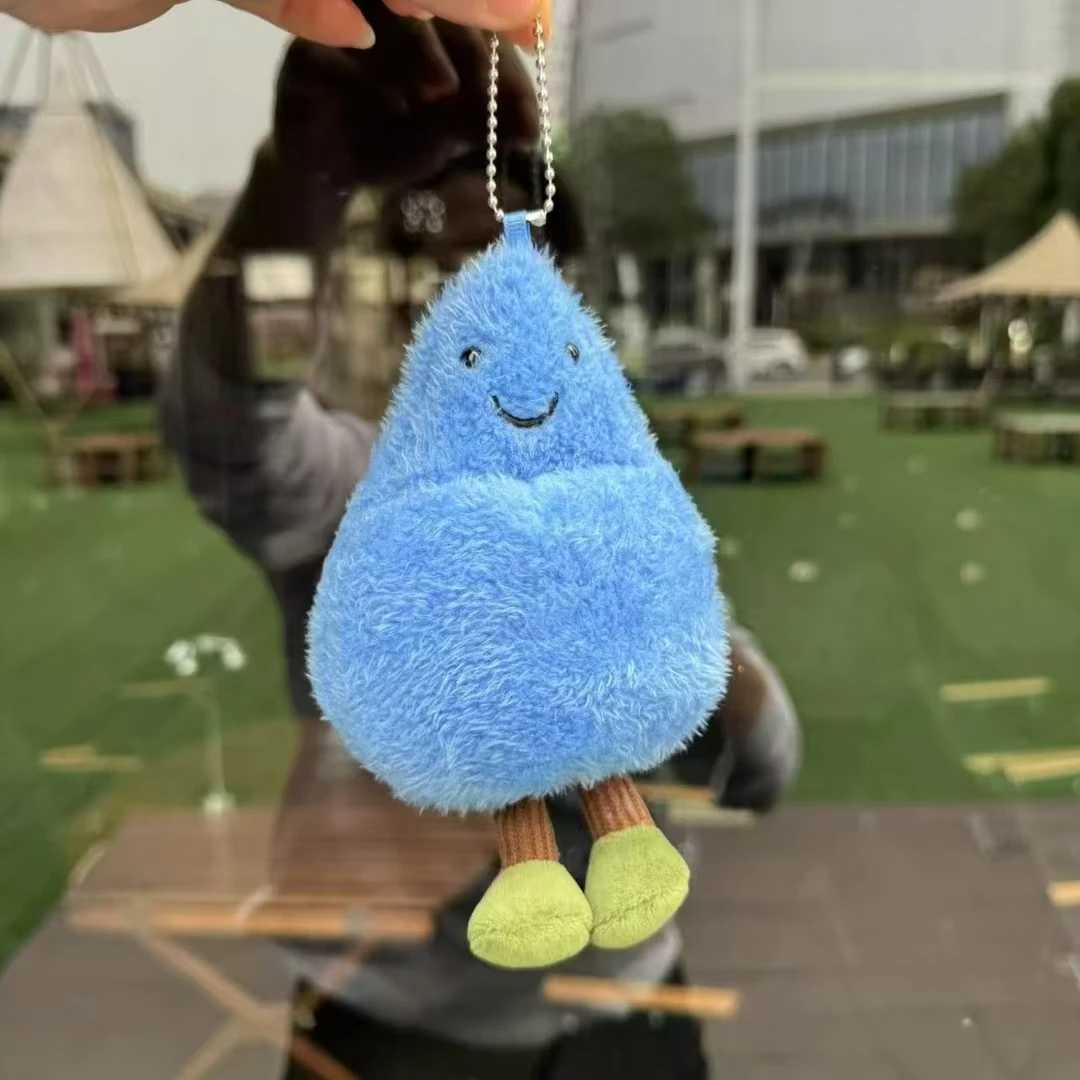 Cute Jelly Cat Drops Pendant Keychain Cute Creative British J C Plush Toy Birthday Gift Bag Hanging Ornament Doll W250526