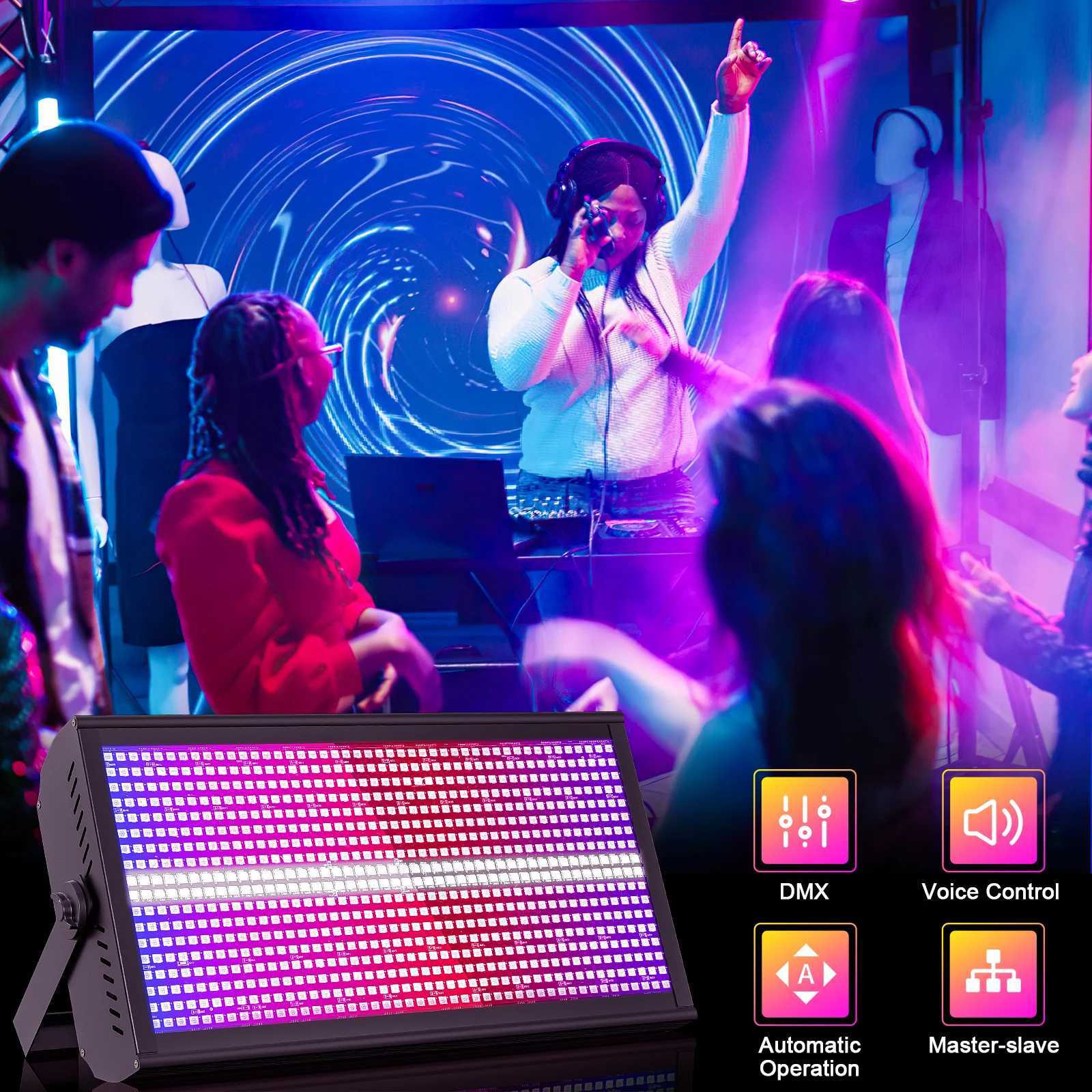 Yiflamefly Stage Light Bar Wash Strobe Lights 130W RGB LED Uplight Bar DMX512 DJ Lights For Party Disco Wedding Holiday KTV XJ250527