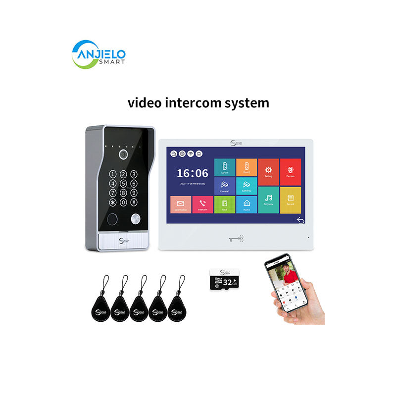 anjielo weatherproof video doorbell with twoway audio motion detection ideal for villa security