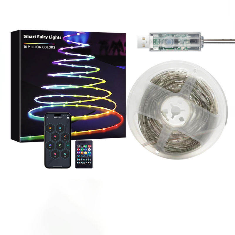 Eco-Friendly Smart Rope Lights: Multi-Colored, Adjustable via Smartphone Connectivity
