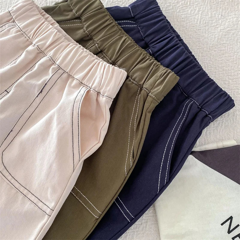 Kids Pants For Boys Girls Casual Sport Childrens Trousers Korean Style Spring Toddler Baby Outfit with Pockets 6M5Years 250527