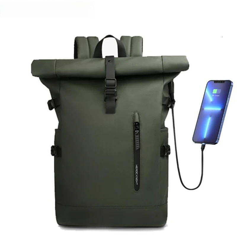 Men's Backpack Outdoors Travel Rollup Women's Bag Expandable Laptop Pack Large Capacity Waterproof Backpacks