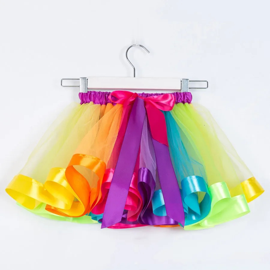 Fashion Tutu Girl Skirt Mini Casual Faldas Childrens Clothing Halloween Princess Costumes Girls Saia Summer Mesh Kids Skirts 250527