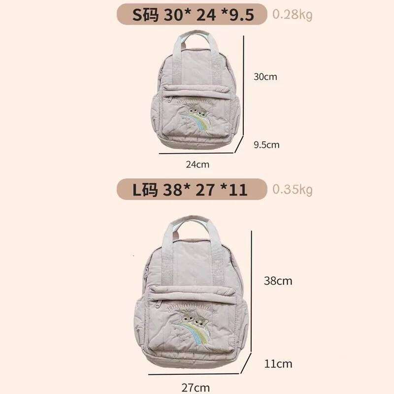 KS Brand Mommy Bag Travel Children Kid Cherry Backpack Primary Schoolbag Baby Waterproof Print Kindergarten Bags Boys Girls Gift