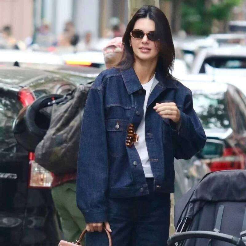 Women 2025 Spring And Summer New Classic Loose 100% Cotton Vintage Denim Short Casual Jacket