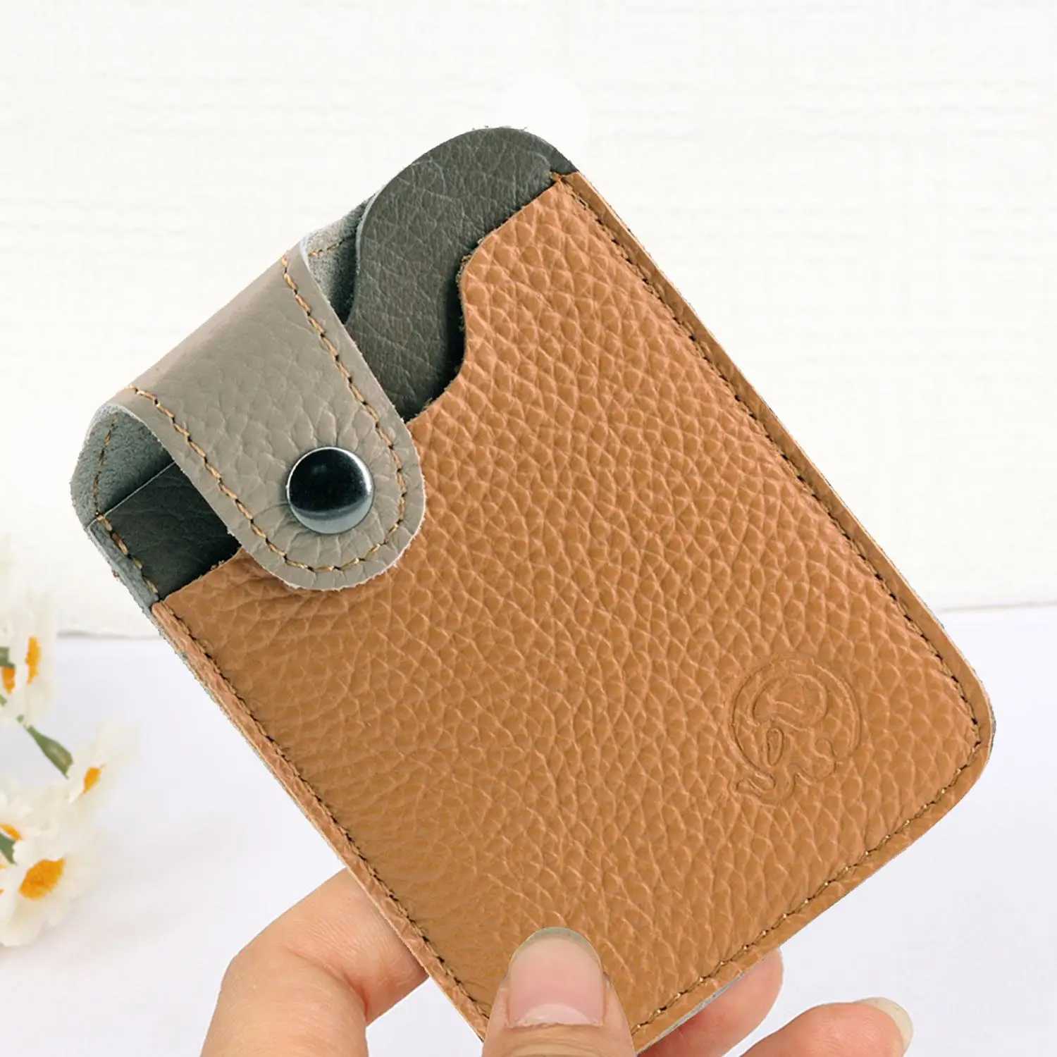 Leather Simple And Practical Card Bag Wallet Men Business Bank Card Holder Thin Case Convenient Small Cards Pack Z250527