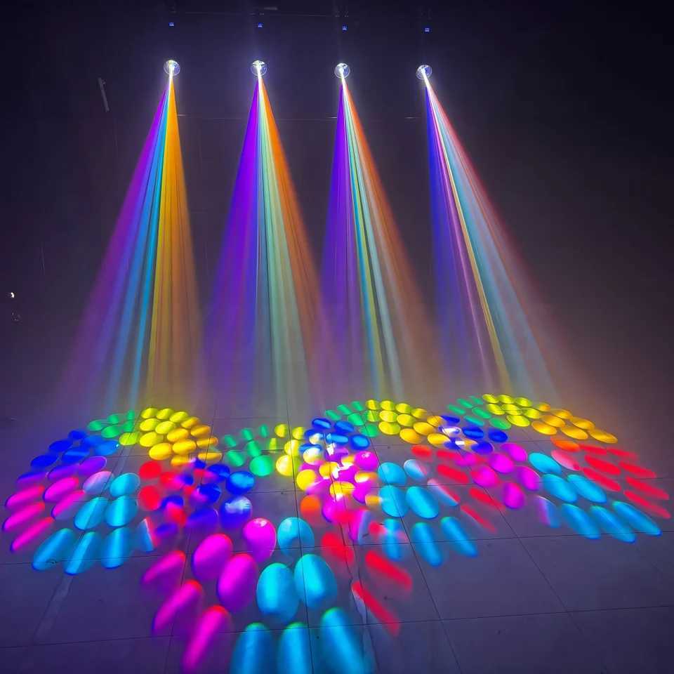 300W Mini BEAM With Halo Effect Moving Head Light 14R Beam Wah Zoom Sharpy 16channels 48 rotating prisms DMX Stage DJ lights XJ250527