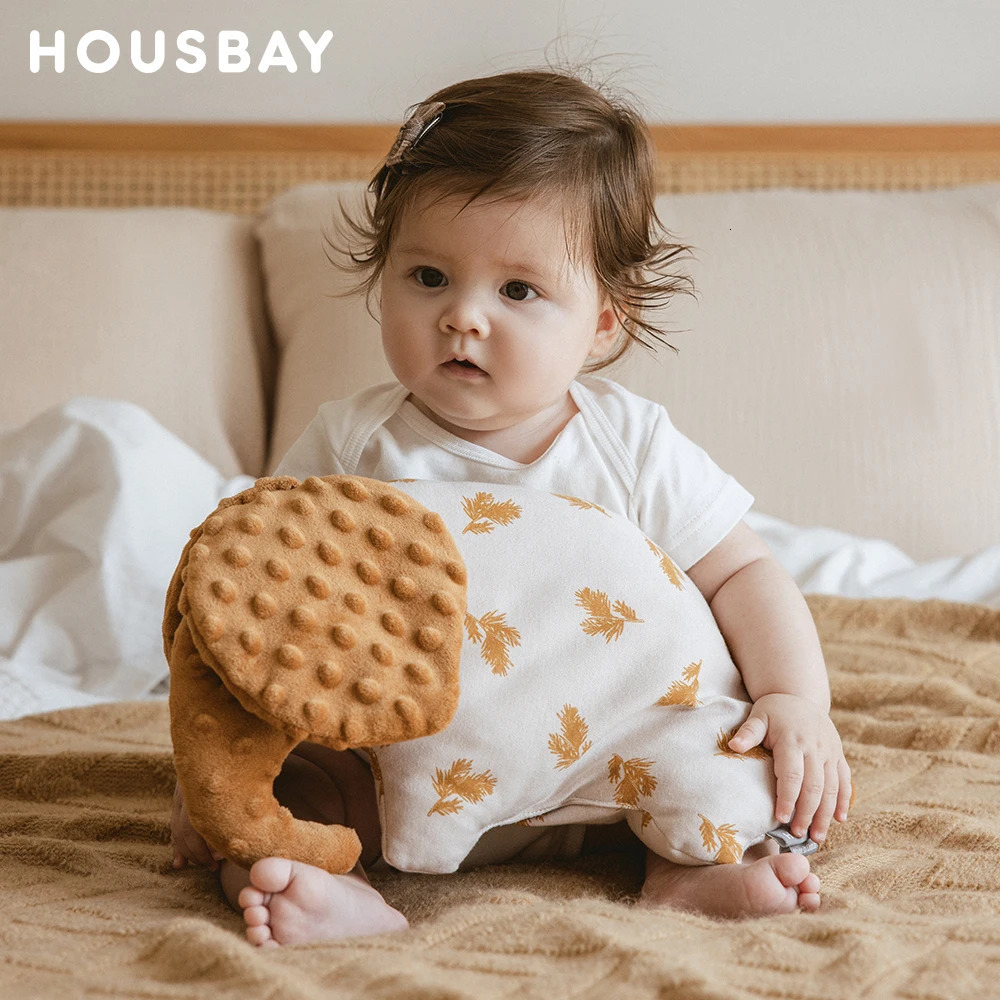 Baby Pillow Elephant Animal Bedding born Doudou Touch Feeling Toddler Security AntiStartle Infant Room Decoration 250527