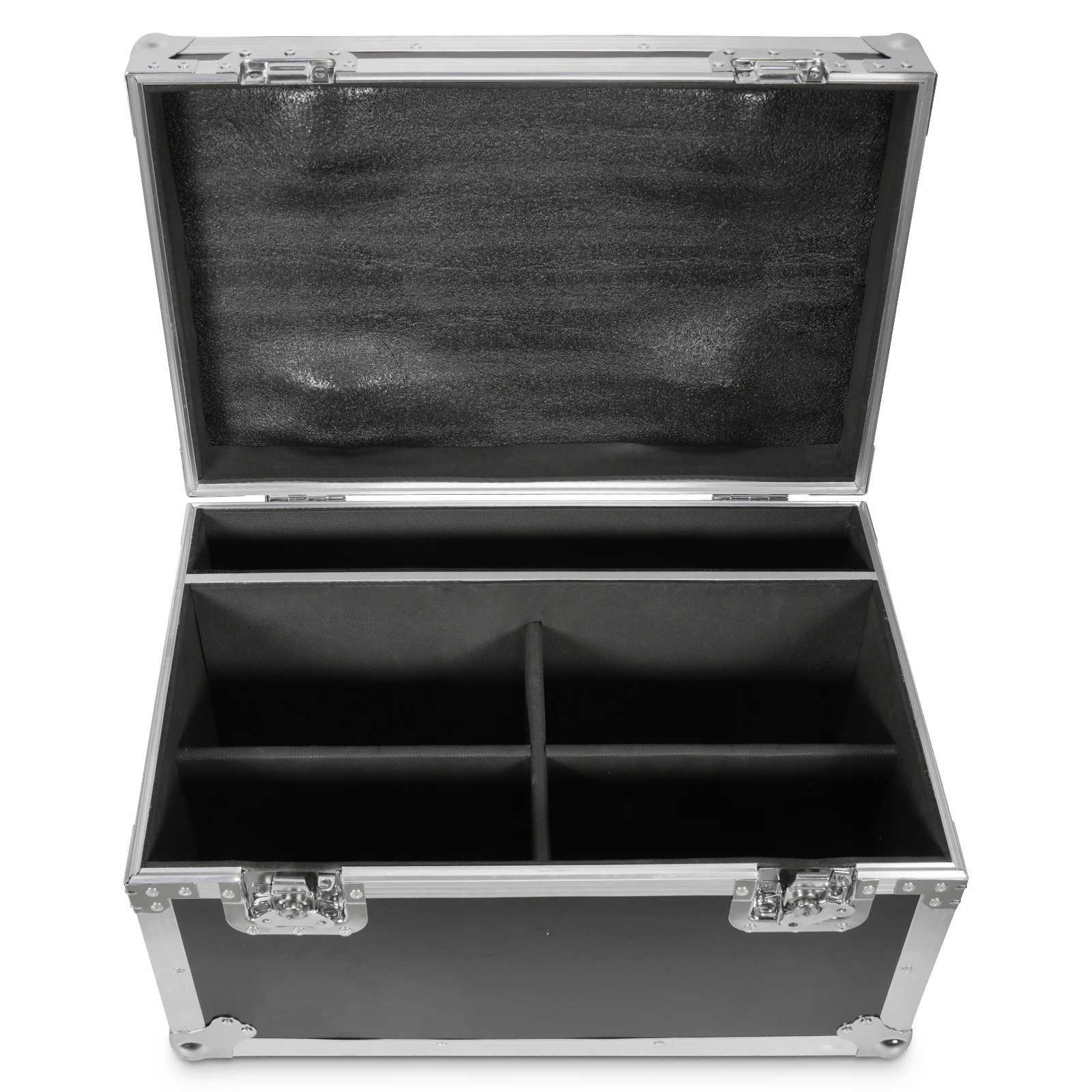 Fieryzeal Heavy-duty Airline Case for (4) 18 LED Par Light Stage Light Gator Cases with Built-in Wheels for DJ Bar Concert Party XJ250527