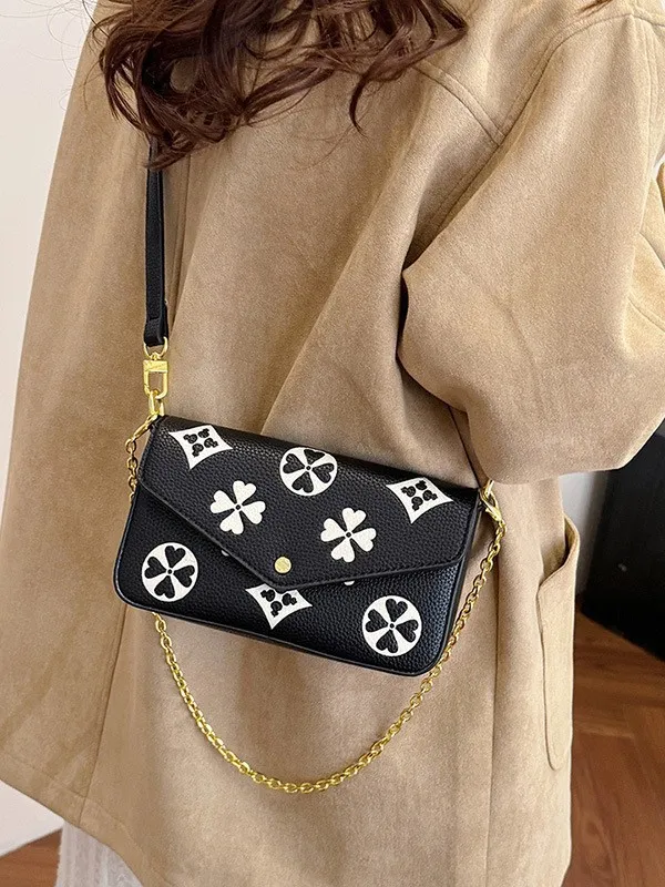 bag se Designer 2025 Summer New Vintage Premium Print Crossbody Women Stylish Versatile Casual Shoulder Bag Free shipping