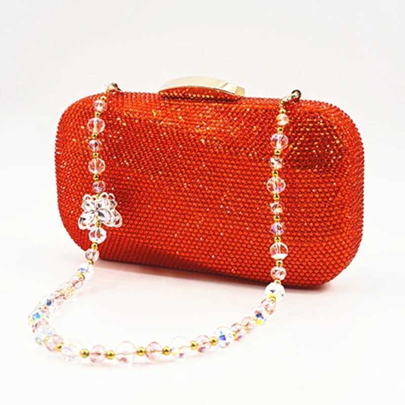 Luxury Ladies Clutch Evening Bag Gold and Silver Multi Color Diamond Wallet Latest Wedding Party Christmas Gift Evening Bag W250527