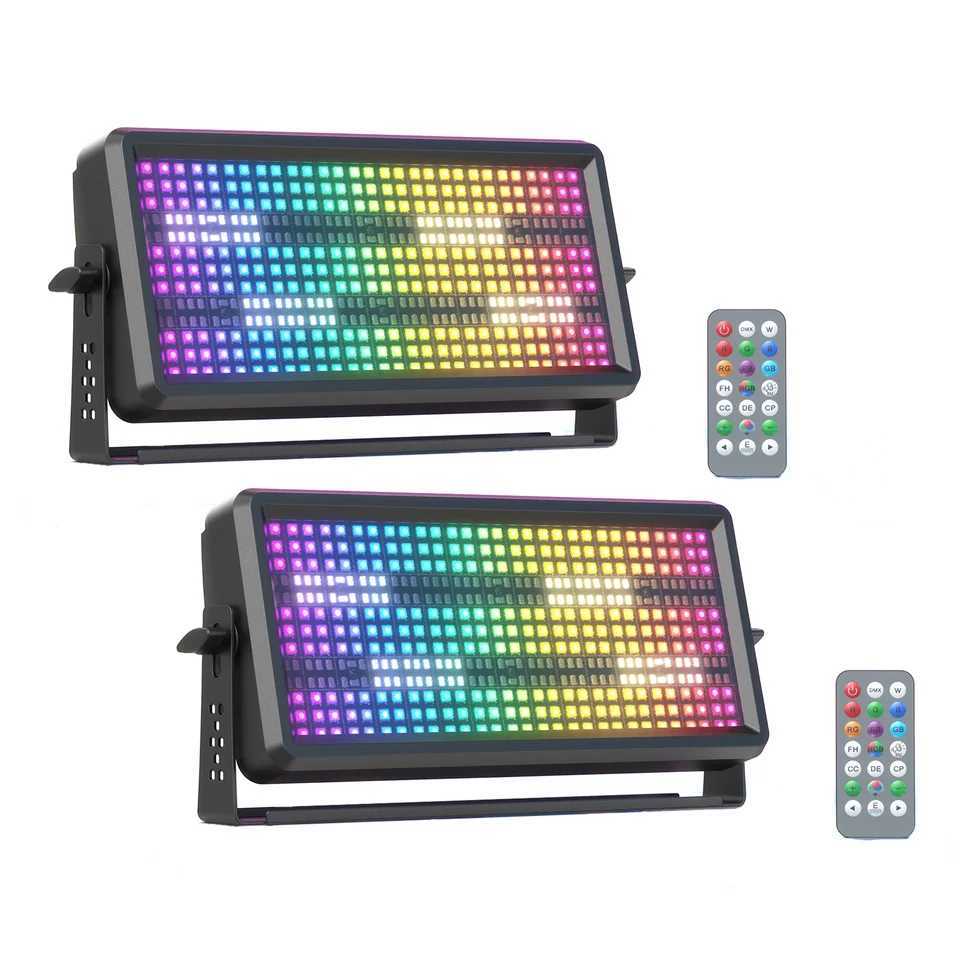 Yiflamefly 2Pcs 120W RGBW LED DMX DJ XJ250527