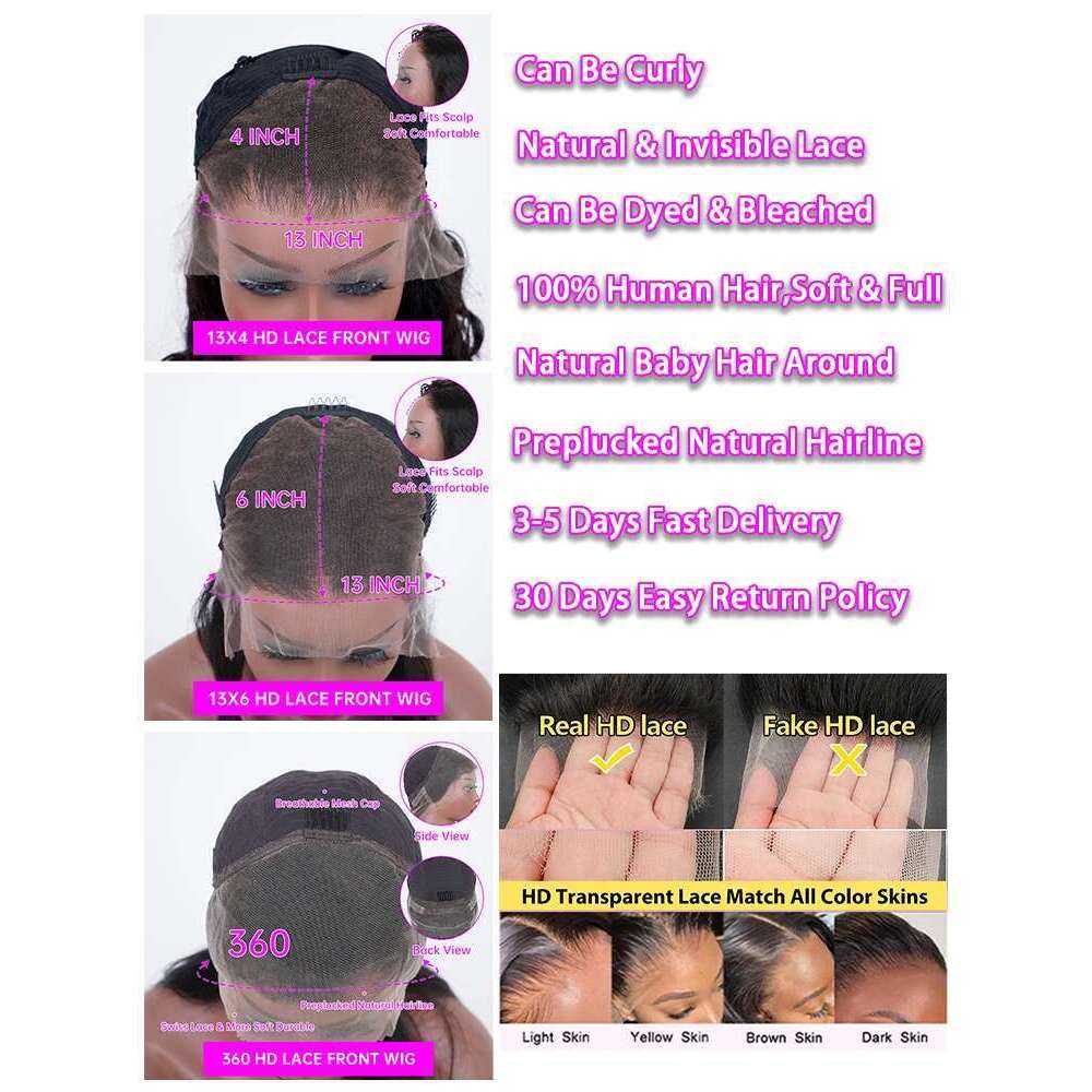 40 Inch Deep 13x6 Hd Curly Front Human Hair 360 Pre Plucked Wig 13x4 Water Wave Lace Frontal Wigs For Women