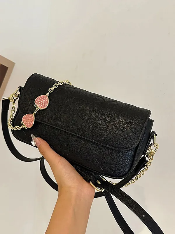Shoulder Bag Crossbody Purse Designer 2025 printed crossbody women's fashion all-match commuter shoulder bag white pink black free shipping
