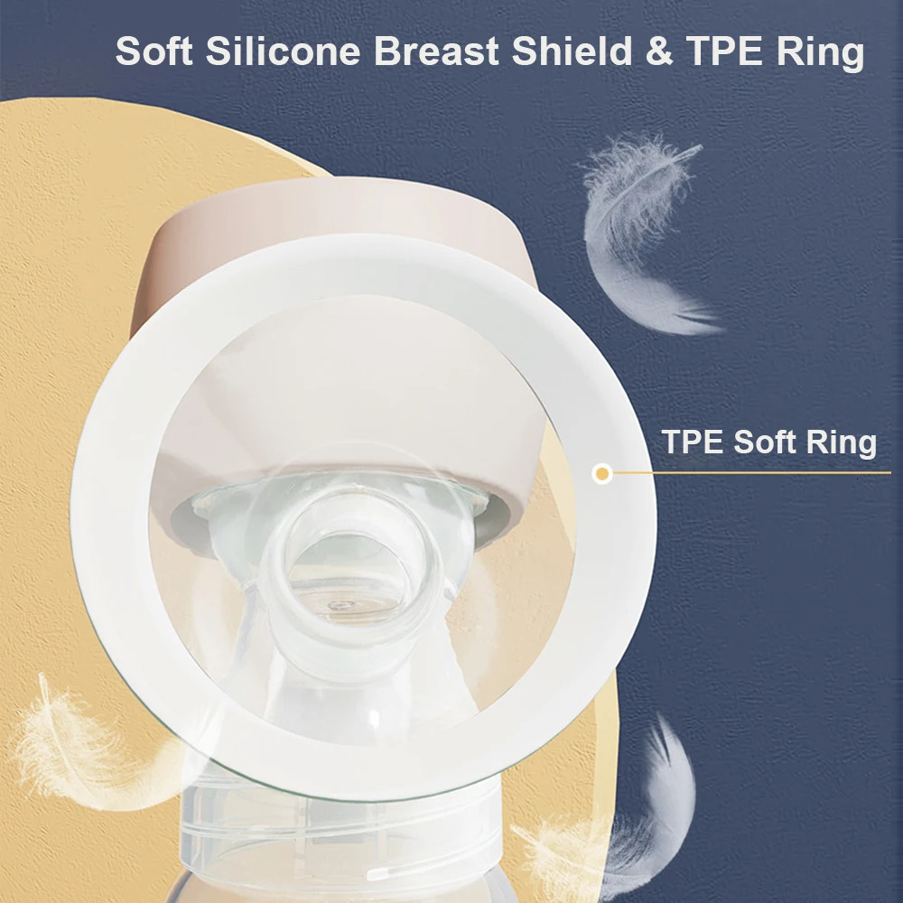 Electric Breast Pump with LED Screen Milk Puller for Breastfeeding Low Noise 180ml Bottle BPAfree 250527
