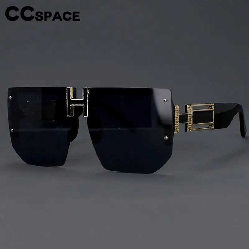 Luxury Brand Design Rimless Sunglasses Women Fashion Large Size Sqaure Gradient Suneyeglass Outdoors Casual Sunscreen #53983 Z250527