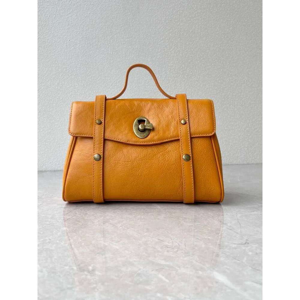 Vintage Shoulder Cowhide Genuine Leather Messenger Bag Women Tote Handbag Hasp Casual Office Ladies Single Crossbody Bags