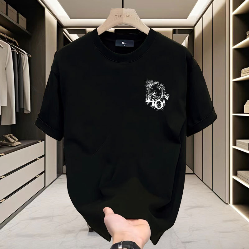 2025 Hot Free shipping designer t-shirt for mens t-shirt black white Cotton short sleeved T-shirt for men loose and trendy
