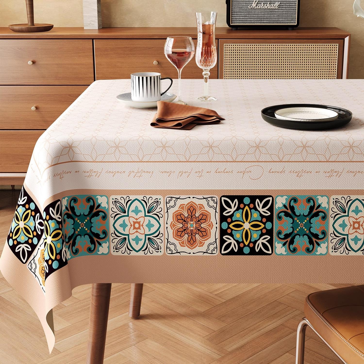 Small floral tablecloth tablecloth tea table cloth tablecloth coffee table NACQ01