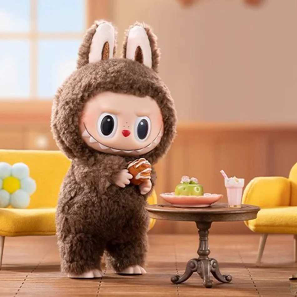 New Arrival Labubu The Monsters Lisa Seme Heart Macarrr Pendant Flocking Doll Vinyl Base Series TrenDY Toy Decorations BirtHDay Gift U250527