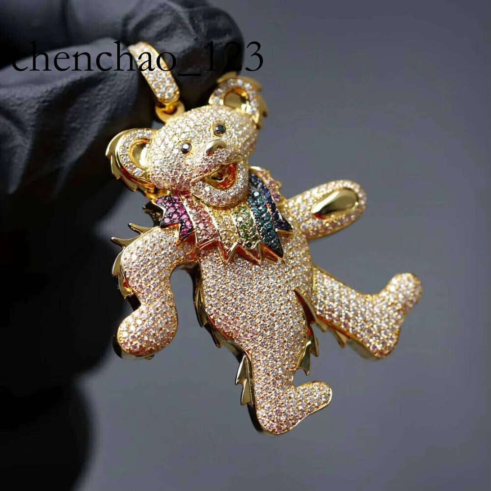Factory Custom Iced Out VVS Moissanite Hip Hop Pendant Pass Dia Tester made in Sterling Sier Jewelry