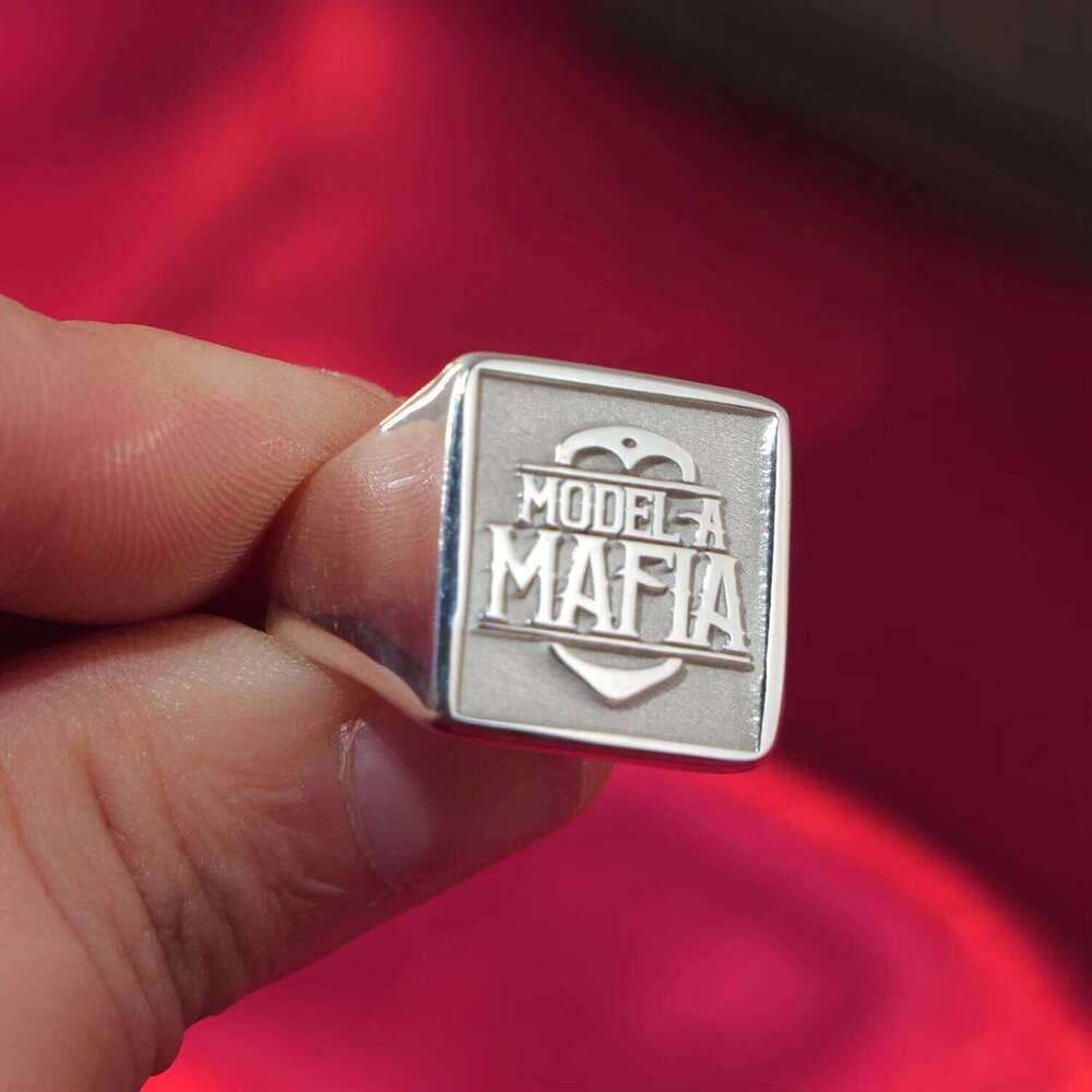 3D Engraved 17mm Men Fashion Sier Ring for Family Gifts Wholesale