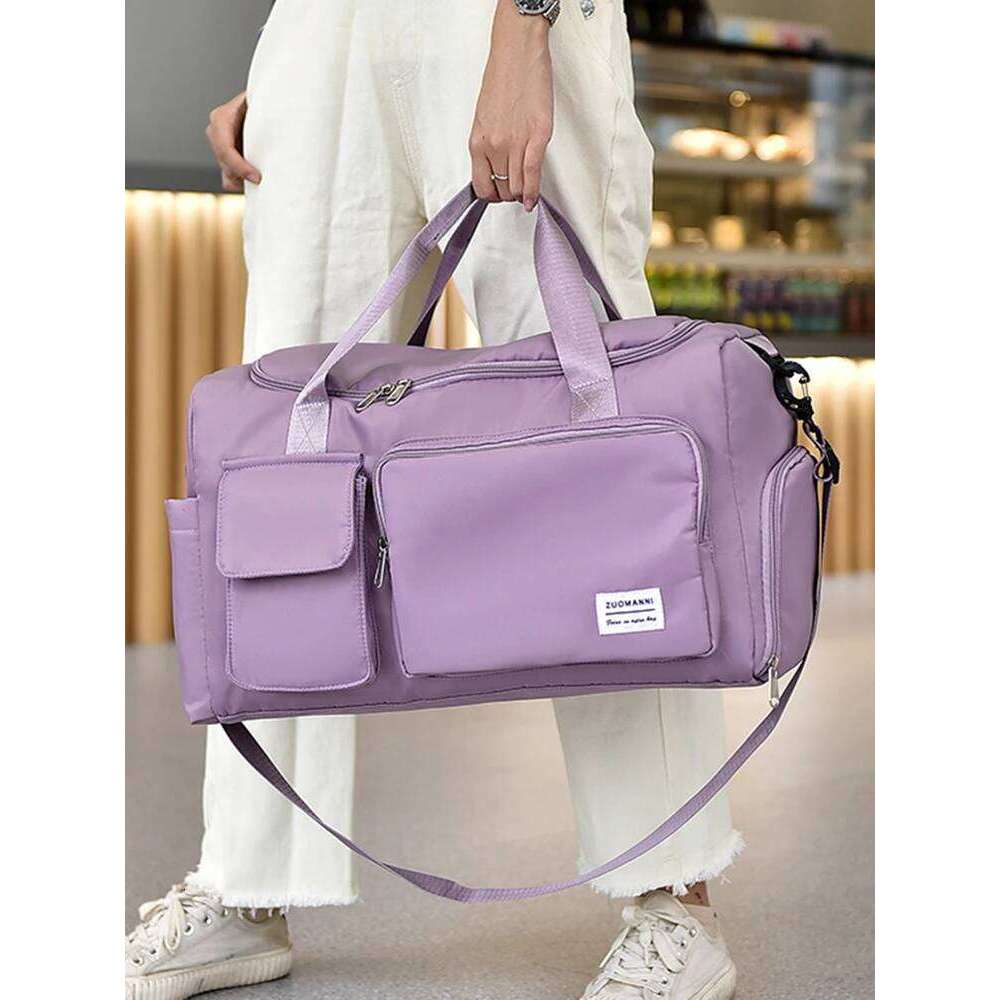 UNIXINU Carry On Travel Bag Large Capacity Weekender Overnight Duffle with Shoe Compartment Sports Fiess Bags for Women