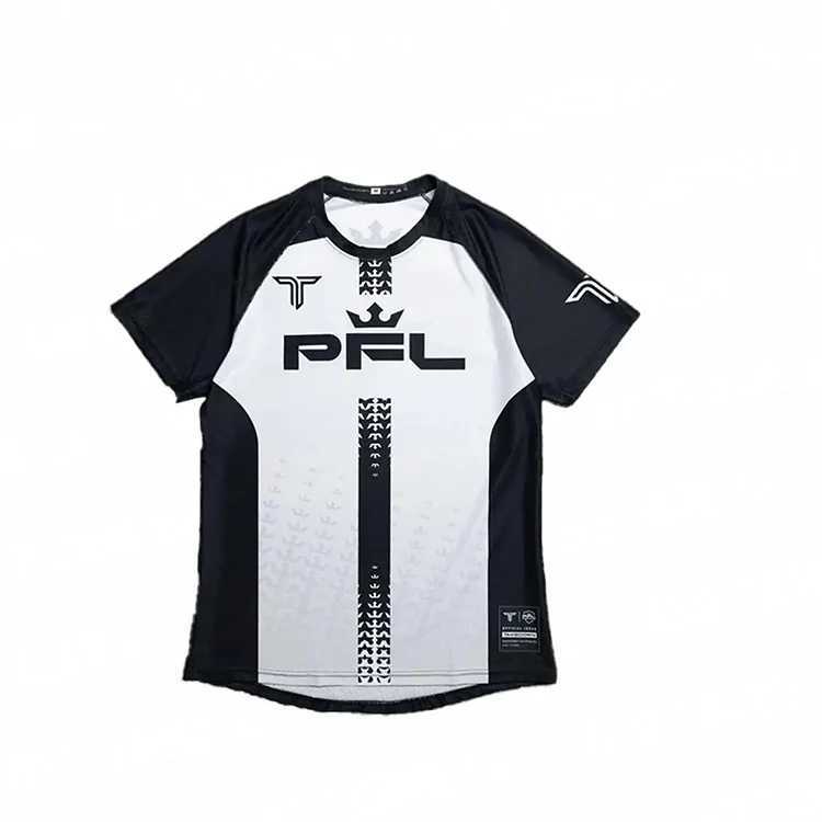 2024 New Adult Arrival Summer Sparring PFL Walk Out Raglan Short SLeeve supporter T-Shirt Oversized Boxing Z250527