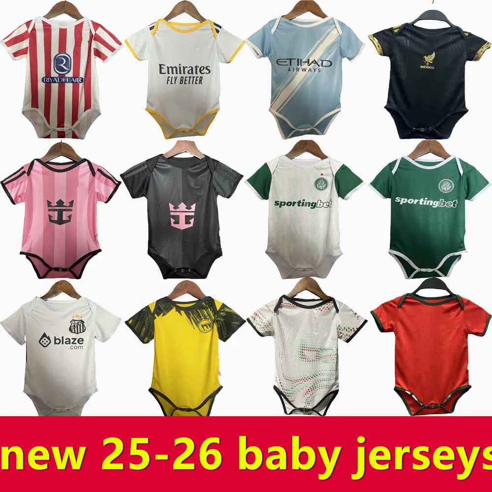 25 26 Baby kit soccer jersey 2024 2025 2026Arsen kids suit 6 to 18 months boys child sets MadridS home away football shirt Uniform top quality