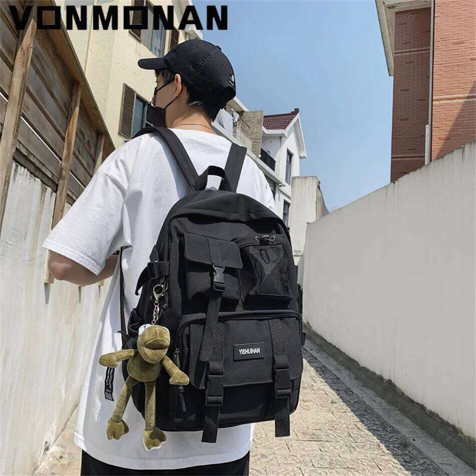 Women School Backpack Black Nylon Bagpack Female Anti Theft Rucksack Casual Lady Travel Bag Korean Back Pack Mochila