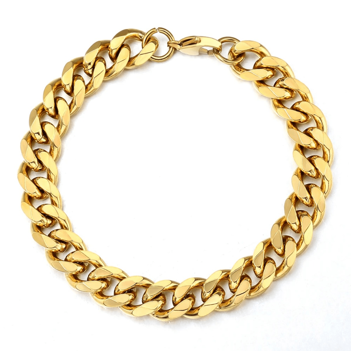 Stainless Steel Cuban Chain Bracelet For Men Women Simple 3-11mm Curb Link Bracelets