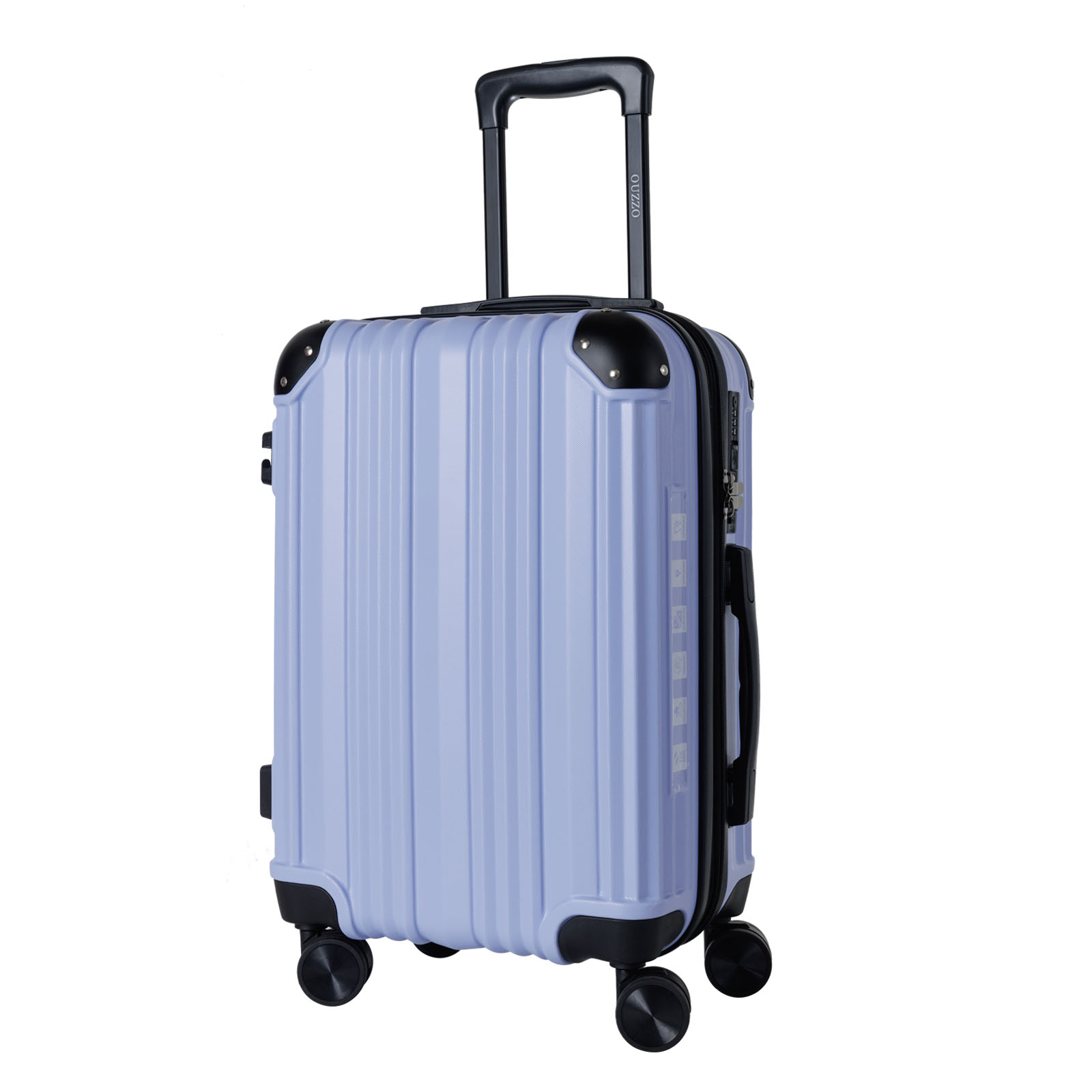 24" Expandable Carry-On Suitcase with TSA Lock - ABS Luggage w/Corner Protectors for Business Travel & Vacation, 24 Inch Lightweight Spinner Lugg