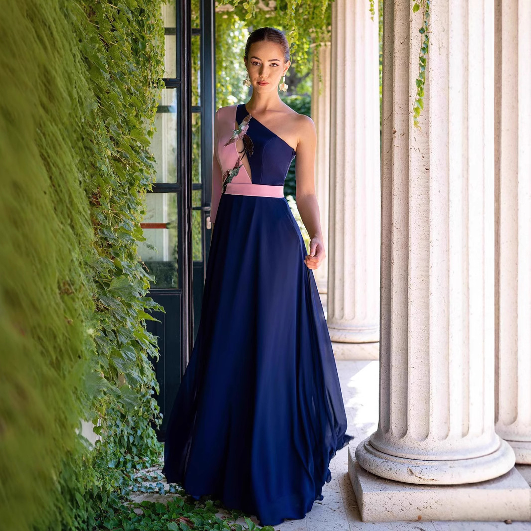 Evening dress womens high-end French dress elegant socialite light luxury dress formal dress dance party