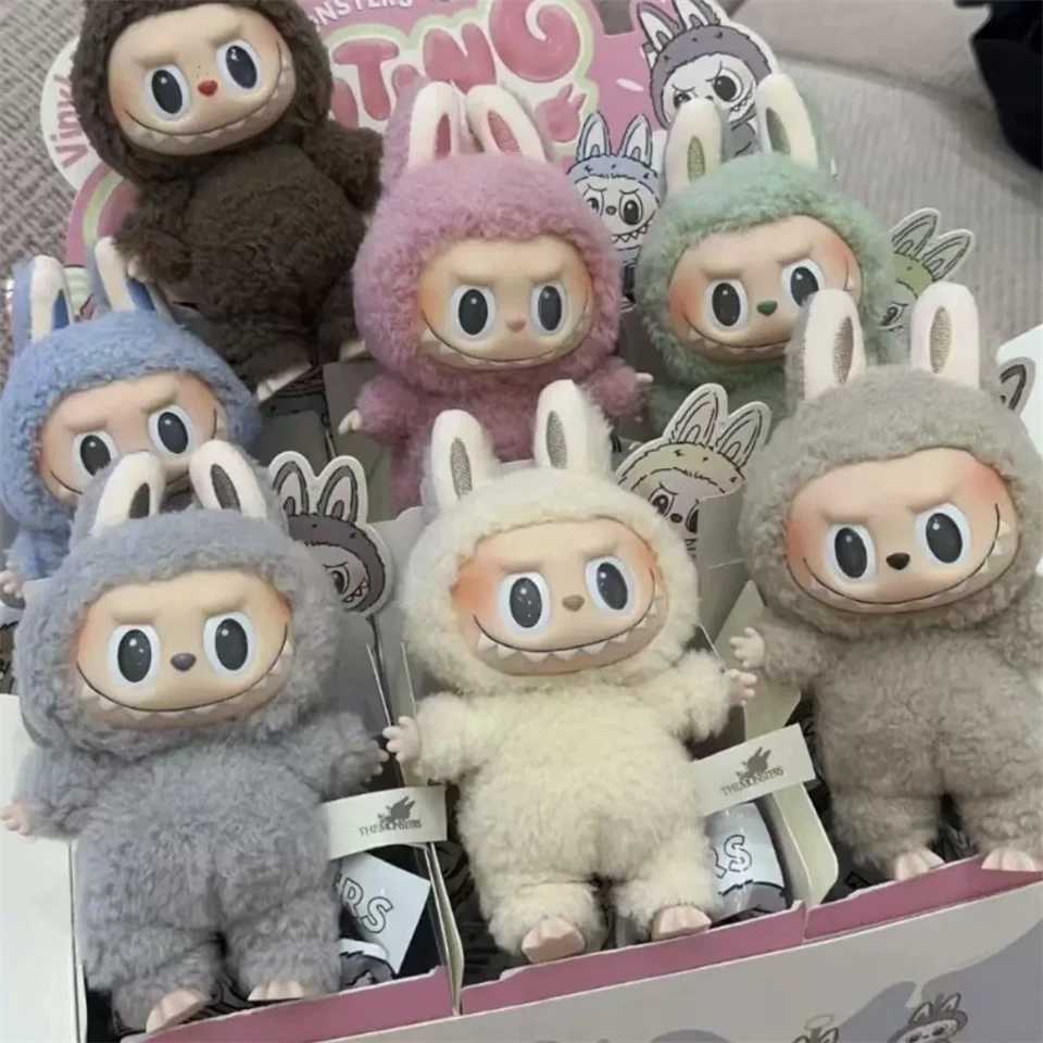 Hot The Monsters Have A Seat Series Labubu Vinyl Plush Doll Blind Box Toy Action Figure Anime Model Mystery Box Gift Collection M250528