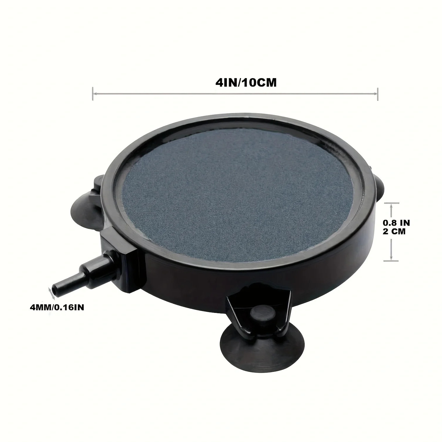 Air Stone Disc 4 Inch with Shell and Sucker for Aquarium Fish Tank and Hydroponics Air Pump Bubble Diffuser with Suction Cups fo 250523