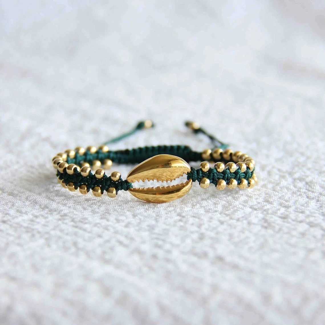 KKBEAD Vintage Braided Bracelets for Women and Men Couple Accessories Handmade Shell Bracelet Luxury Designer Jewelry W250526