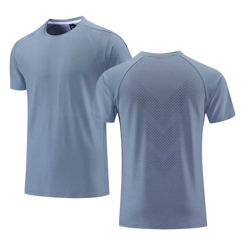 Summer Mens Fitness T Shirt Breathable Short Sleeve O-Neck Pullover Tight T-Shirts Gymnasium Clothing Outdoor Sports Wear Z250527