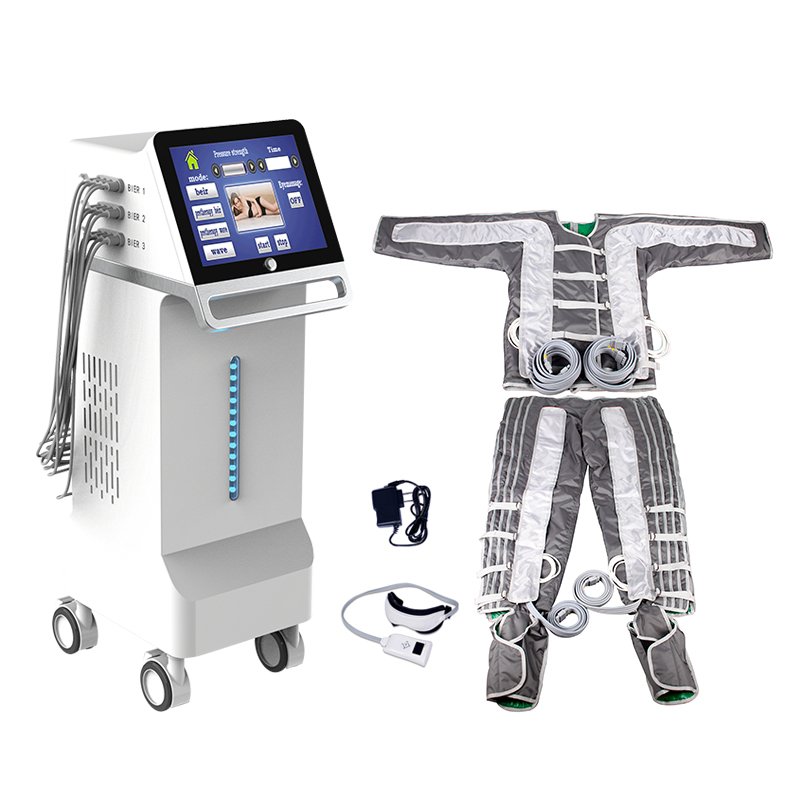 FDA/CE Vertical 24 air Bags Professional 3 In1 Presoterapia Infrared Ems Lymph Drainage Machine