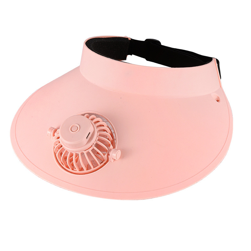 Designer's Sun Hatcross-border Lazy Portable Sun Hat With Small Fan Outdoor Sports Rechargeable Solar Fan Hat