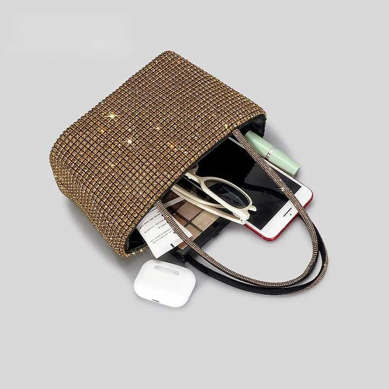 5 Color Diamonds Evening Clutch Bags For Wedding Party Women Luxury Designer Shiny Rhinestone Bucket Purses and Handbags Fashion W250527