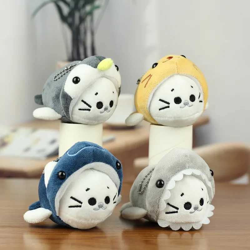 Cute Seal Doll Keychain For Bag Pendant Creative Animal Series Plush Seal Doll Stuffed Keychain Kawaii Doll For Gifts Wholesale W250526